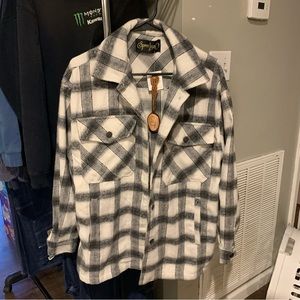 Flannel plaid jacket